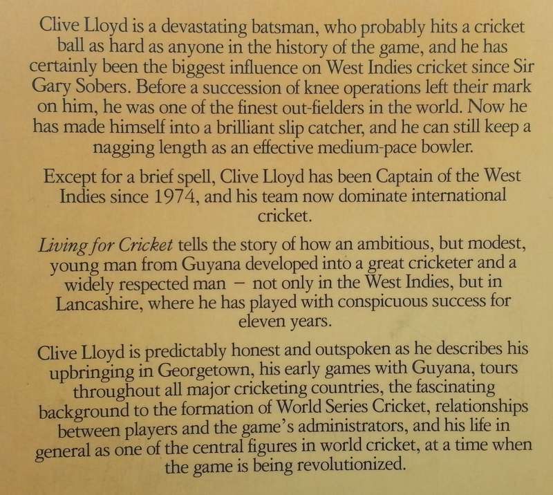 Living for Cricket | Clive Lloyd