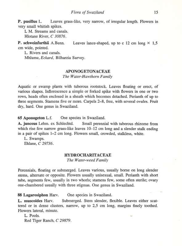 The Flora of Swaziland (Journal of South African Botany, Supplementary Volume No. 11) | R. H. Com...