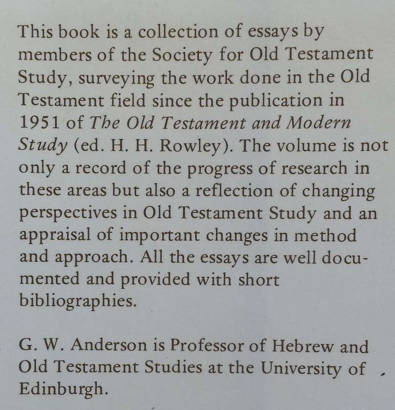 Tradition & Interpretation: Essays by Members of the Society for Old Testament Study | G. W. Ande...