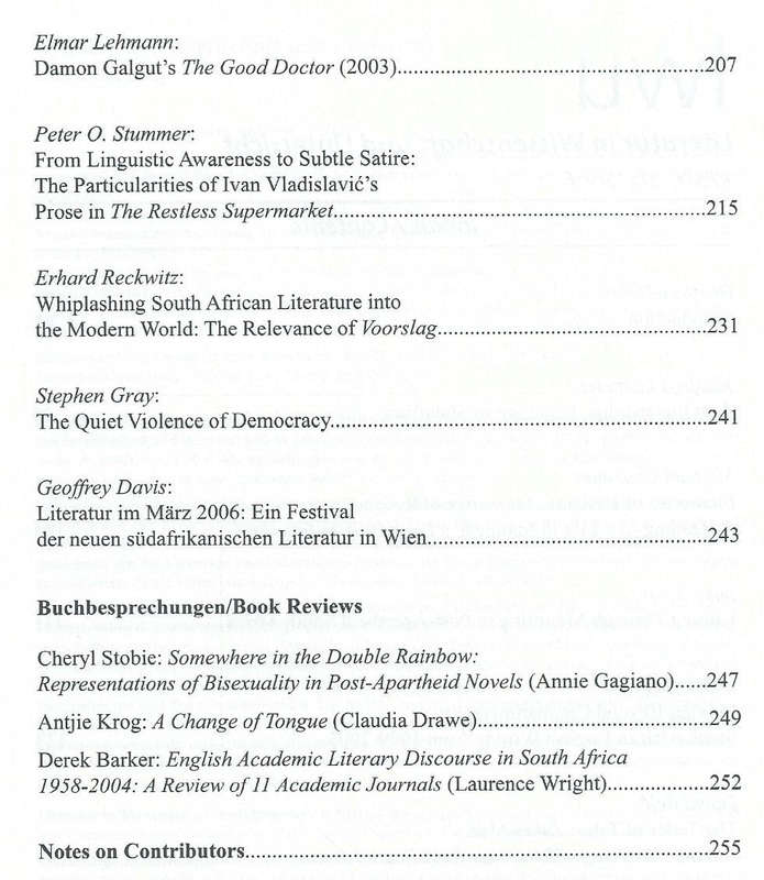 Literatur in Wissenschaft und Unterricht (Vol. 39, Nos. 2/3, 2006, Text Mostly in English)