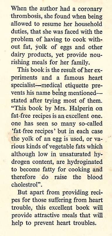 Cooking and Baking the Fat-Free Way | Ada Halperin