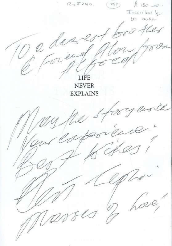 Life Never Explains (Inscribed by Author) | Alfred Tirelo Lephoi
