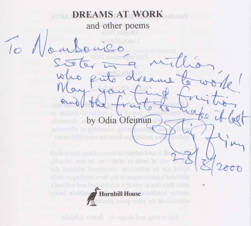 Dreams at Work and Other Poems (Inscribed by Author) | Odia Ofeimun