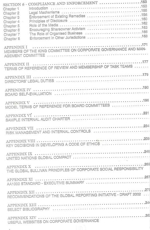 King Report on Corporate Governance for South Africa (2002, 2nd King Report)