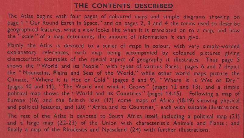 Philips' Pictorial Atlas of the World, Showing Where and How People Live (South African Edition) ...