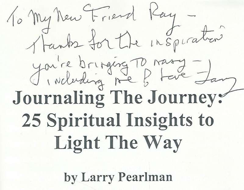Journaling the Journey: 25 Spiritual Insights to Light the Way (Inscribed by Author) | Larry Pear...