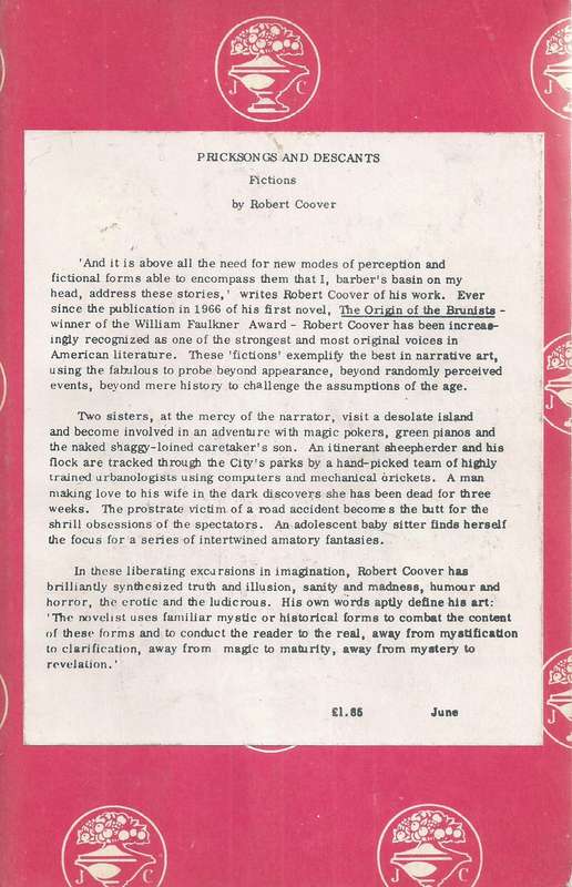 Pricksongs & Descants (Proof Copy) | Robert Coover