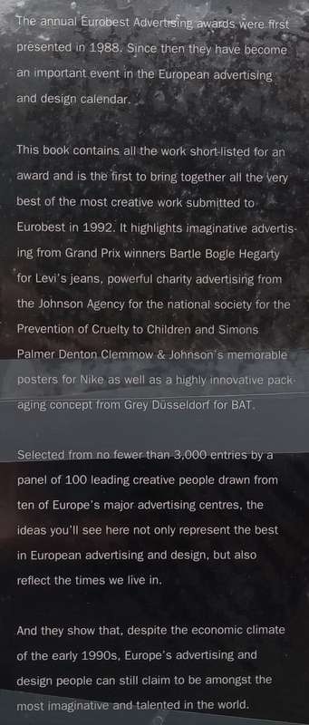 Eurobest: The Best of European Advertising & Design (Eurobest 1992)