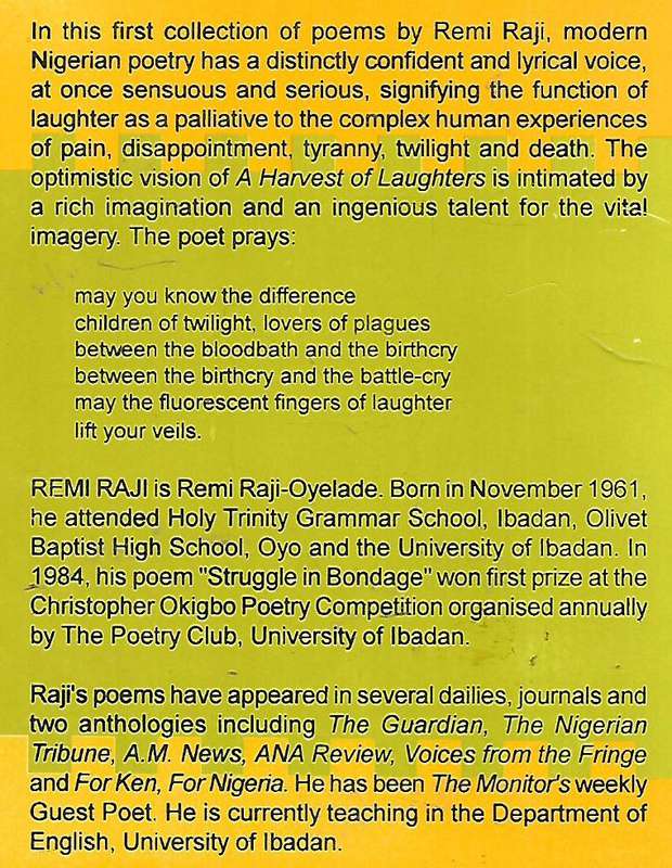 A Harvest of Laughter (Inscribed by Author) | Remi Raji