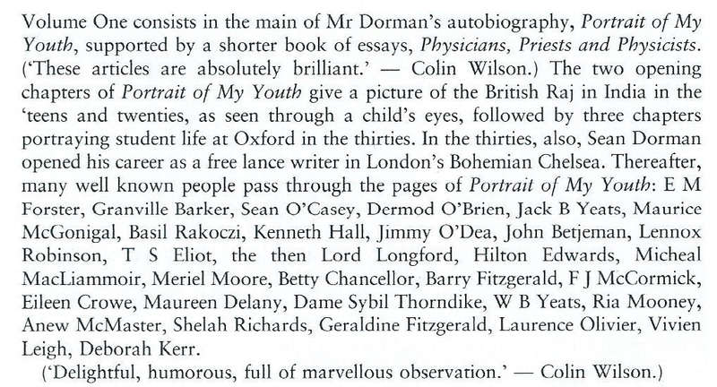 The Selected Works of Sean Dorman, Vol. 1 (Inscribed by Author) | Sean Dorman