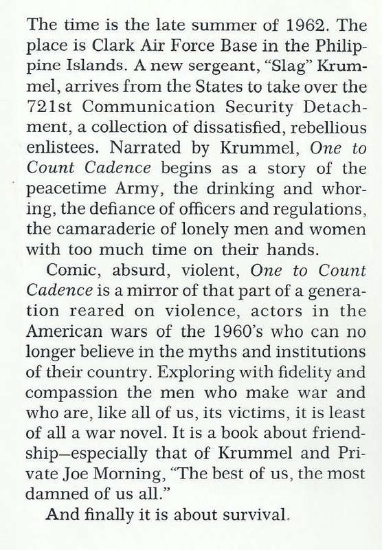 One To Count Cadence (First Edition, 1969) | James Crumley