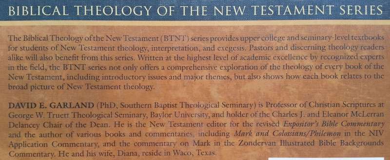 A Theology of Mark's Gospel | David E. Garland
