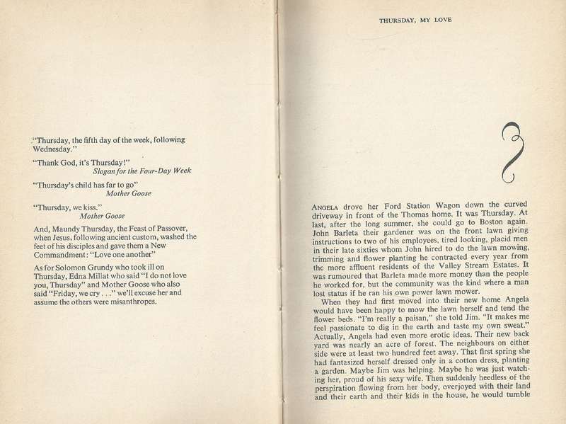 Thursday, My Love (First Edition, 1972) | Robert H. Rimmer