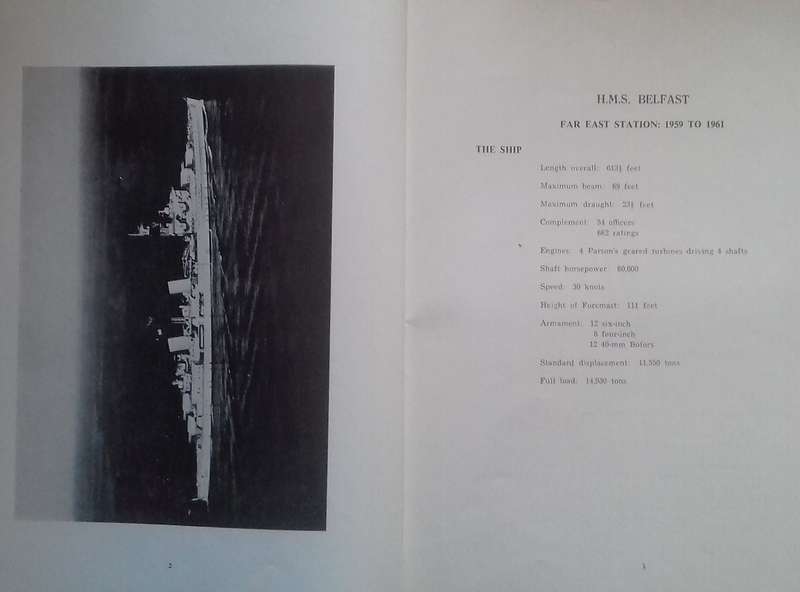 H.M.S. Belfast, Far East Station, 1959-61 (Cruise Book)