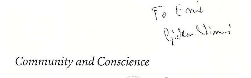 Community and Conscience: The Jews in Apartheid South Africa (Inscribed by Author) | Gideon Shimoni