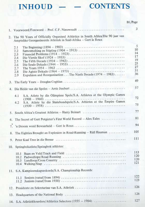 South African Amateur Athletic Union: 90 Golden Years (Inscribed by Editor) | Gert le Roux