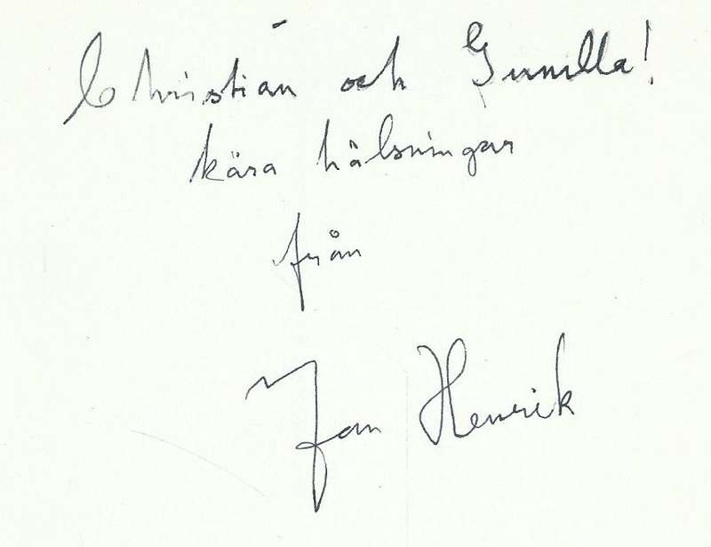 Jag Kan Stoppa Ett Hav (Swedish, Inscribed by Author) | Jan Henrik Swahn