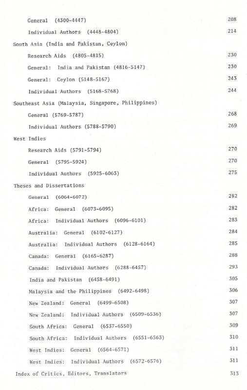 Critical Writings on Commonwealth Literatures: A Selective Bibliography to 1970 | William H. New