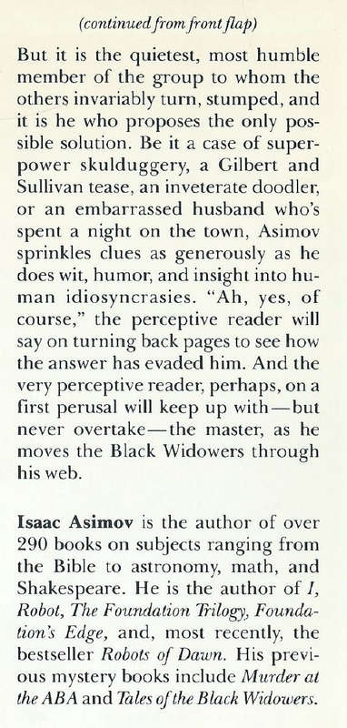 Banquets of the Black Widowers: A Collection of Mysteries | Isaac Asimov