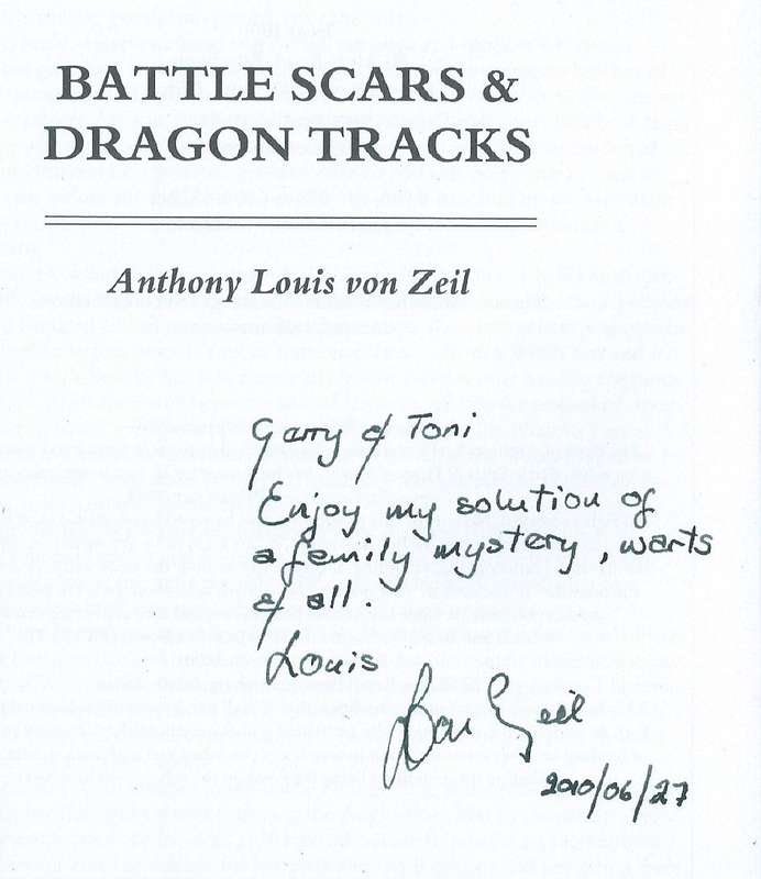 Battle Scars & Dragon Tracks (Inscribed by Author) | Anthony Louis von Zeil