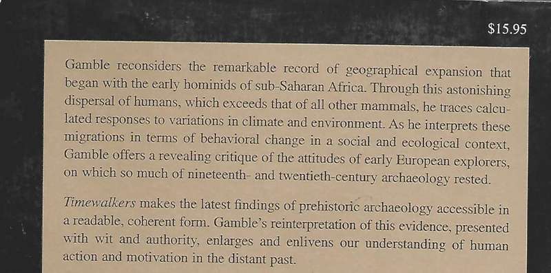 Timewalkers ( The prehistory of Global colanization) | Clive Gamble
