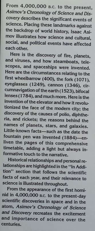 Asimov's Chronology of Science & Discovery | Isaac Asimov