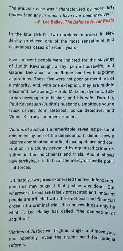 Victims of Justice (First Edition, 1973) | Dorothe Matzner & Margaret English
