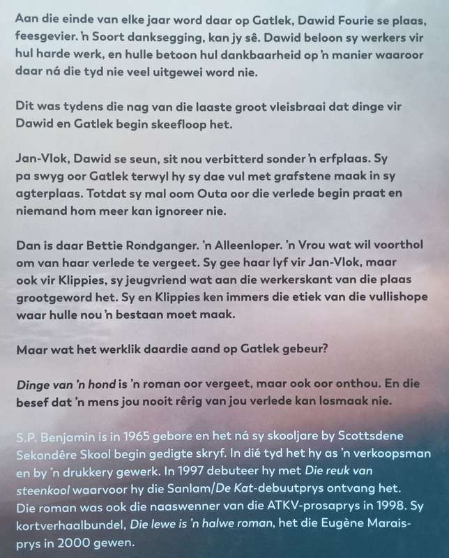 Dinge van n Hond (Afrikaans) | S. P. Benjamin