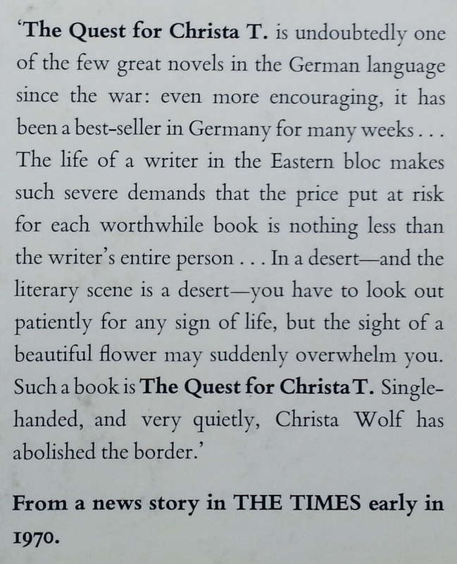 The Quest for Christa T (English Translation) | Christa Wolf