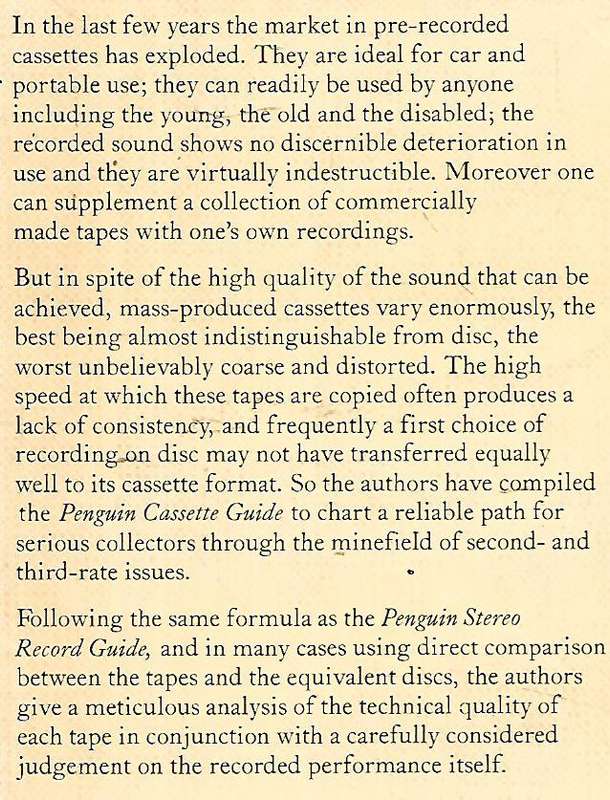 Penguin Cassette Guide | Edward Greenfield, et al.