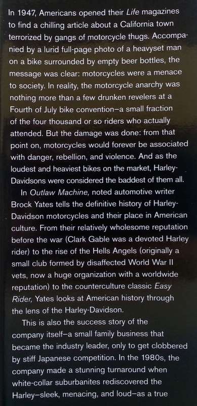 Outlaw Machine: Harley-Davidson and the Search for the American Soul | Brock Yates
