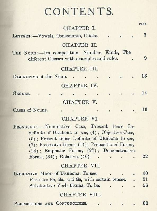 Lessons in Zulu | Rev. F. Sutter
