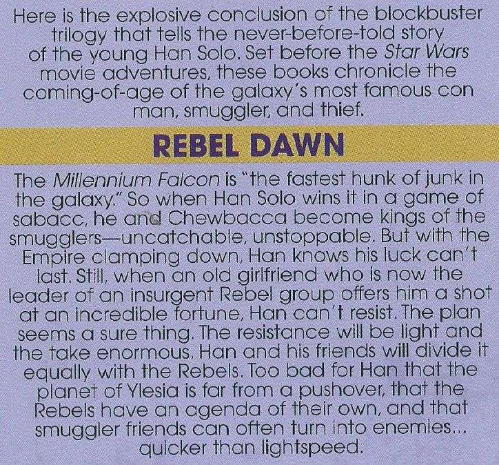 Rebel Dawn (Han Solo Trilogy, Book 3, Star Wars) | A. C. Crispin