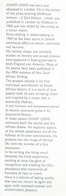 Shadow in the Sun (Inscribed by Author) | Chain Lewis