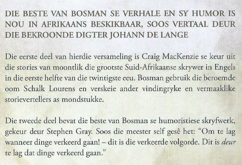 Die Beste Verhale en Humor (Afrikaans) | Herman Charles Bosman