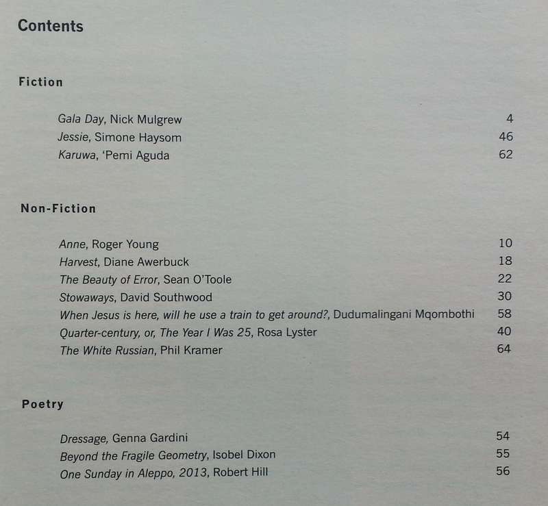 Prufrock: South African Literary Journal (Vol 2, No. 1)