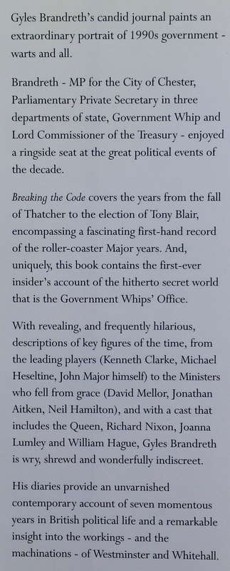 Breaking the Code: Westminster Diaries | Gyles Brandreth