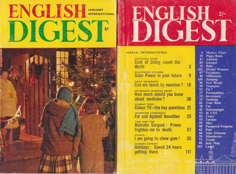 8 Issues of The English Digest (1963-1965)