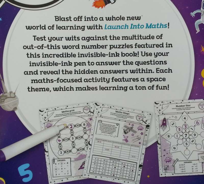Launch Into Maths for Curious Kids: Invisible Ink Activity Book