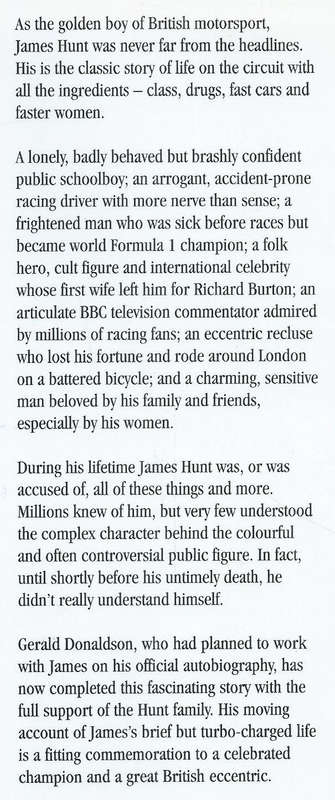 James Hunt: The Biography | Gerald Donaldson
