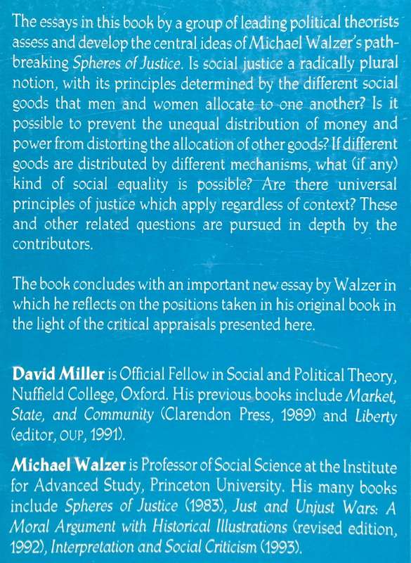 Pluralism, Justice, and Equality (Inscribed by Author David Miller) | David Miller and Michael Wa...