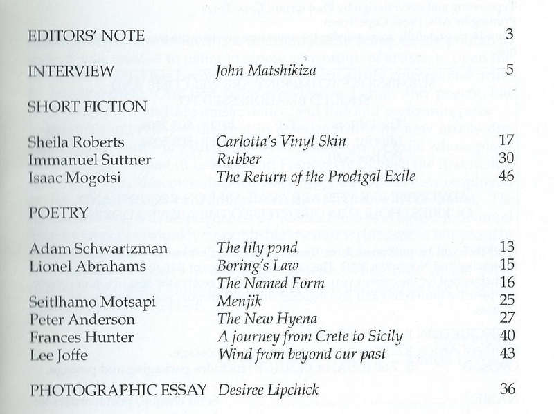 Imprint: A Magazine of the Arts (Nos. 1-5, 1993-1995)