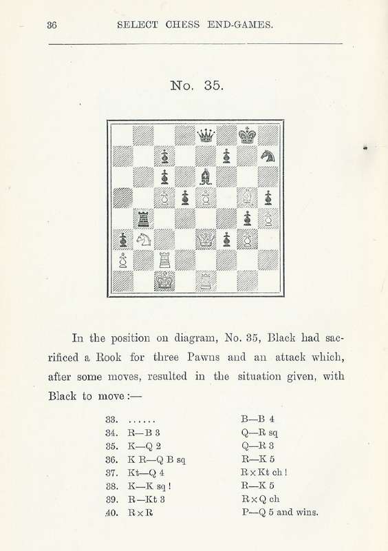 Select Chess End-Games from Actual Play (Published 1895) | E. Freeborough (Ed.)