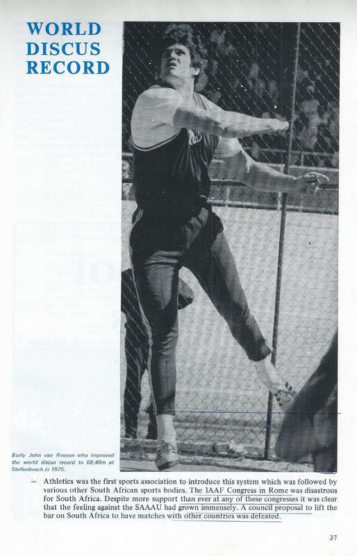 South African Amateur Athletic Union: 90 Golden Years (Inscribed by Editor) | Gert le Roux