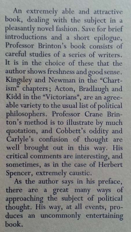 English Political Thought in the Nineteenth Century | Crane Brinton