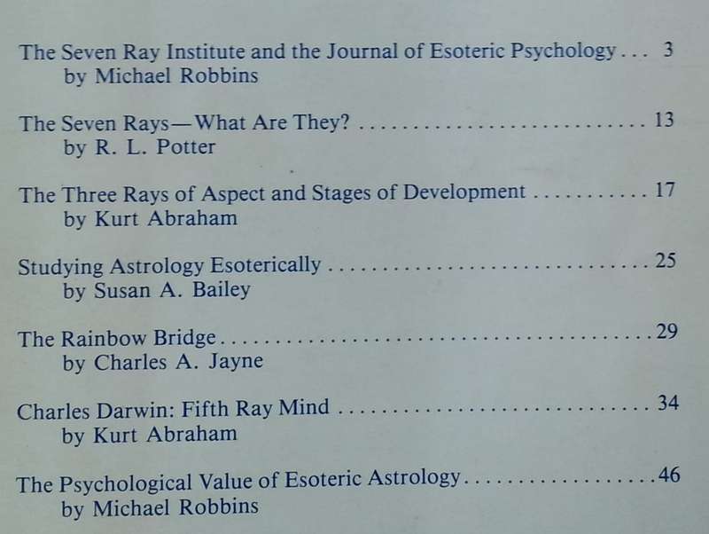 The Journal of Esoteric Psychology (Vol. 1, No. 1, 1985)