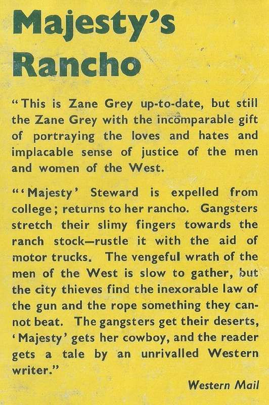 Majesty's Rancho | Zane Grey