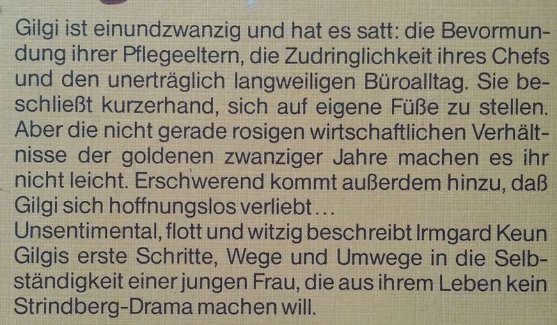 Gilgi: Eine von Uns (German) | Irmgard Keun