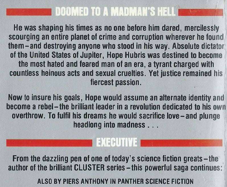 Executive (Bio of a Space Tyrant, Vol. 4) | Piers Anthony