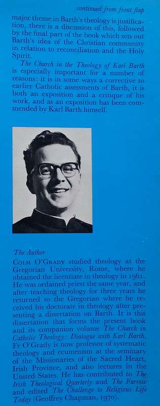 The Church in the Theology of Karl Barth, Vol. 1 | Colm O'Grady